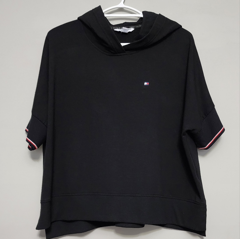 Tommy Hilfiger crop  top with hood size Medium